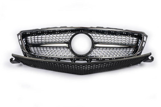 Front grill 2011-2014 (Diamond Silver) for Mercedes CLS C218 2011-2018 - Reelken Auto