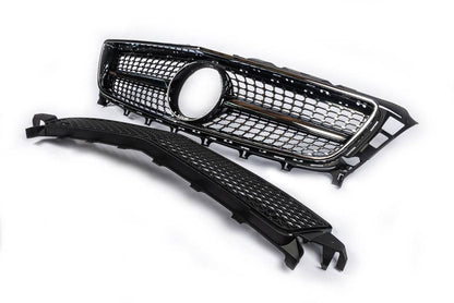 Front grill 2011-2014 (Diamond Silver) for Mercedes CLS C218 2011-2018 - Reelken Auto