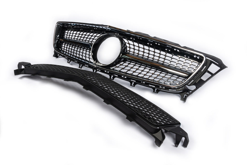 Front Grille 2011-2014 (Diamond Silver) for Mercedes CLS C218 2011-2018 - image 7