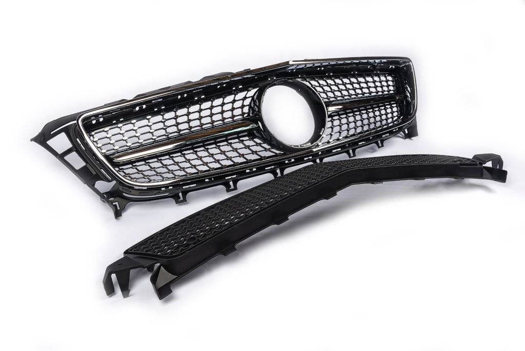 Front grill 2011-2014 (Diamond Silver) for Mercedes CLS C218 2011-2018 - Reelken Auto