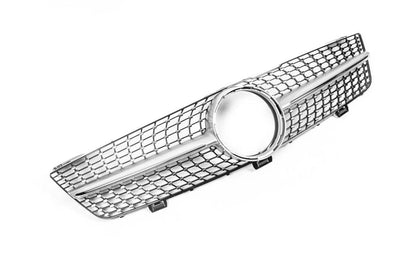 Front grill (2009-2011, Diamond Silver) for Mercedes CLS C219 2004-2010 - Reelken Auto