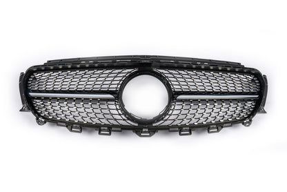 Diamond Black Front Grille (for Avantgarde 2016-2019) for Mercedes E-class W213 2016-2023 - image 1