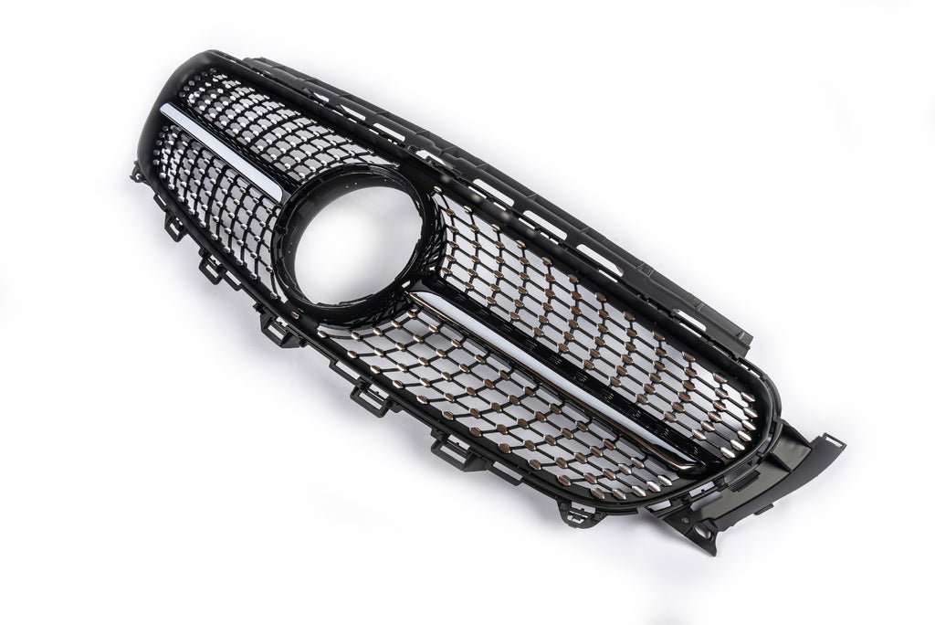 Diamond Black Front Grille (for Avantgarde 2016-2019) for Mercedes E-class W213 2016-2023 - image 3