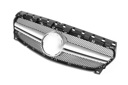 Front grill (2017-2019, AMG Silver) for Mercedes CLA C117 2013-2019 - Reelken Auto