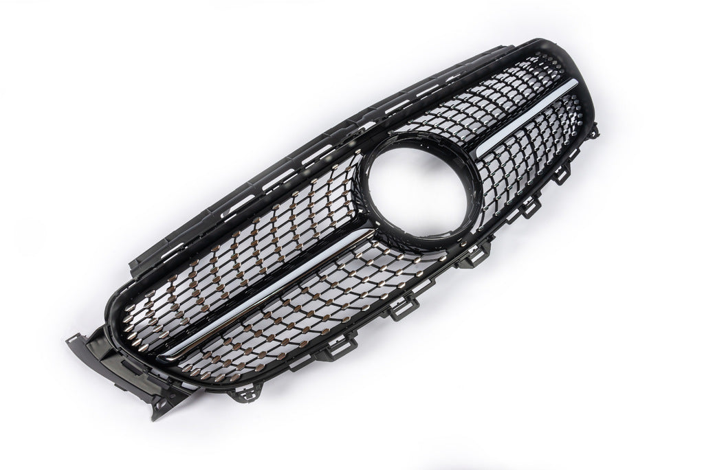 Diamond Black Front Grille (for Avantgarde 2016-2019) for Mercedes E-class W213 2016-2023 - image 4