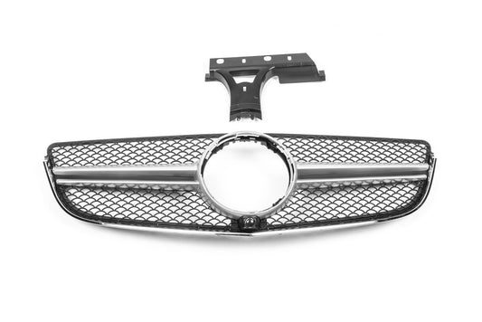 Front Grille (2014-2016, AMG Silver) for Mercedes E-сlass coupe C207 2010-2017 - image 2