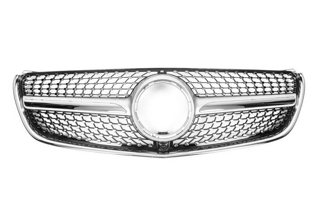Diamond front grille (2014-2019 for V-class) for Mercedes Vito / V-class W447 2014↗ year - Reelken Auto