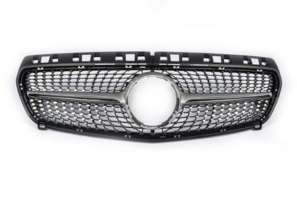 Front Grille Diamond Silver (2012-2015) for Mercedes A-сlass W176 2012-2018 - image 2