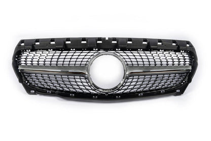 Front grill (2013-2016, Diamond Silver) for Mercedes CLA C117 2013-2019 - Reelken Auto