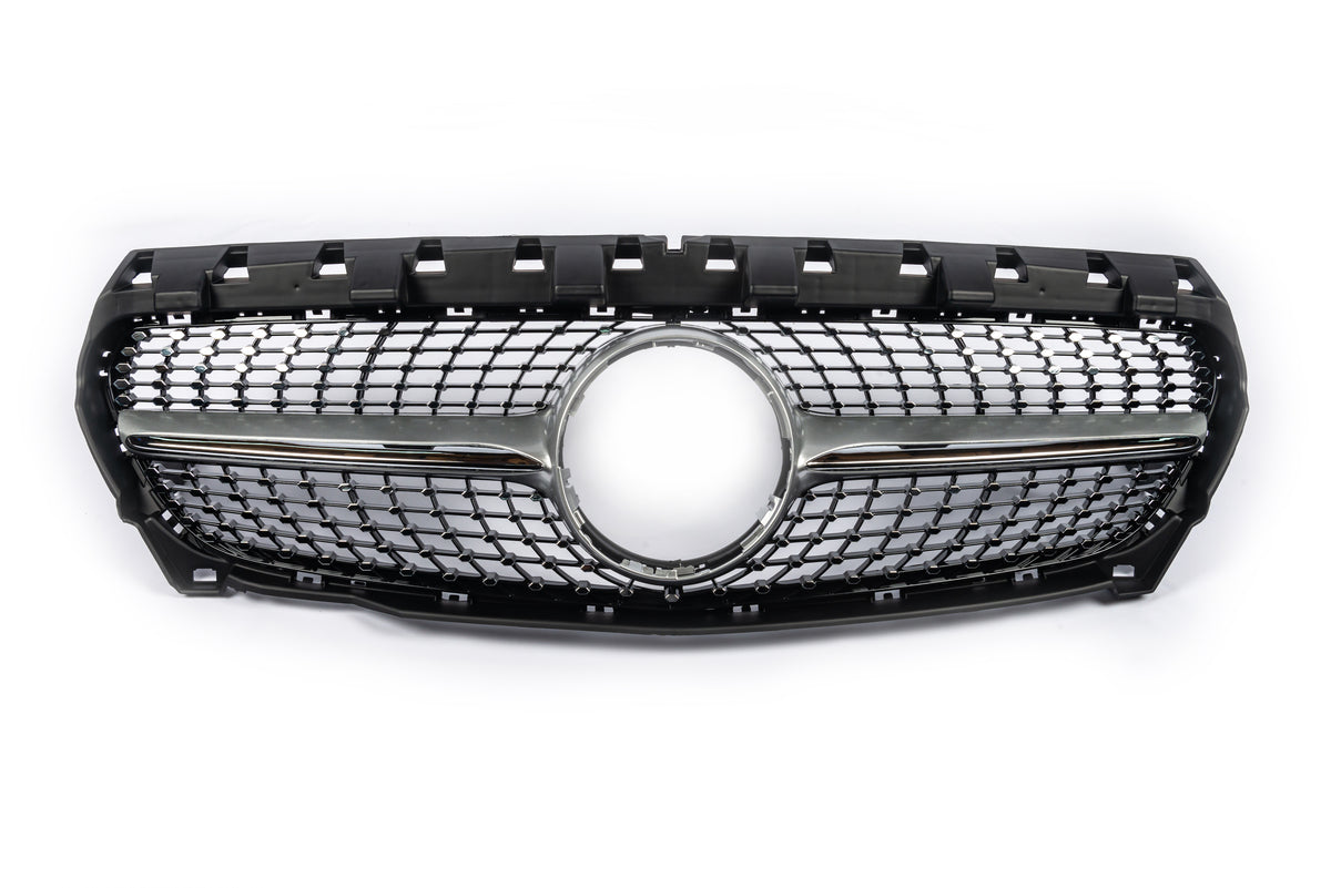 Front Grille (2013-2016, Diamond Silver) for Mercedes CLA C117 2013-2019 - image 2