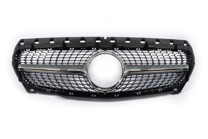 Front Grille (2013-2016, Diamond Silver) for Mercedes CLA C117 2013-2019 - image 2