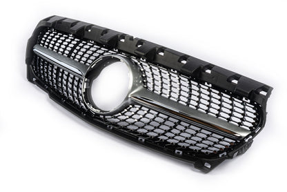 Front Grille (2013-2016, Diamond Silver) for Mercedes CLA C117 2013-2019 - image 3