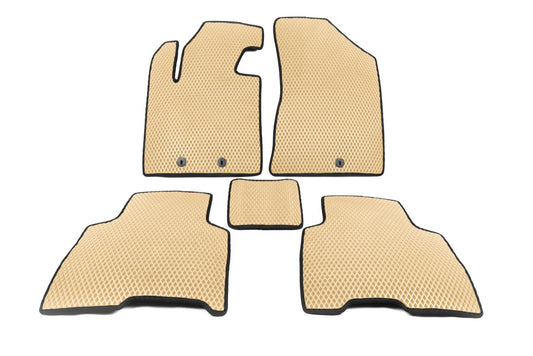 Floor Mats 2012-2014 (EVA, Beige) for Kia Sorento II XM 2009-2014 - image 1