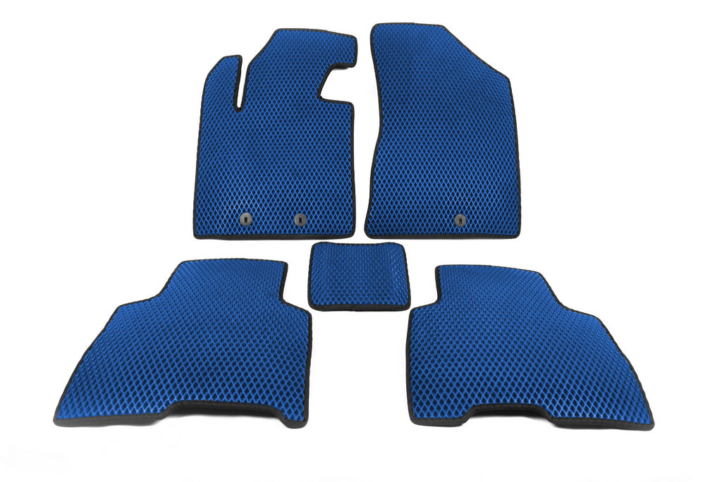 Floor Mats 2012-2014 (EVA, Blue) for Kia Sorento II XM 2009-2014 - image 1