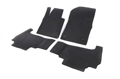 Polyurethane floor mats (2007-2012, EVA, black) for Toyota Land Cruiser 200 - Reelken Auto