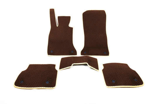 EVA Floor Mats (for F02, Brown) for BMW 7 Series F01/F02 2008-2015 - image 1