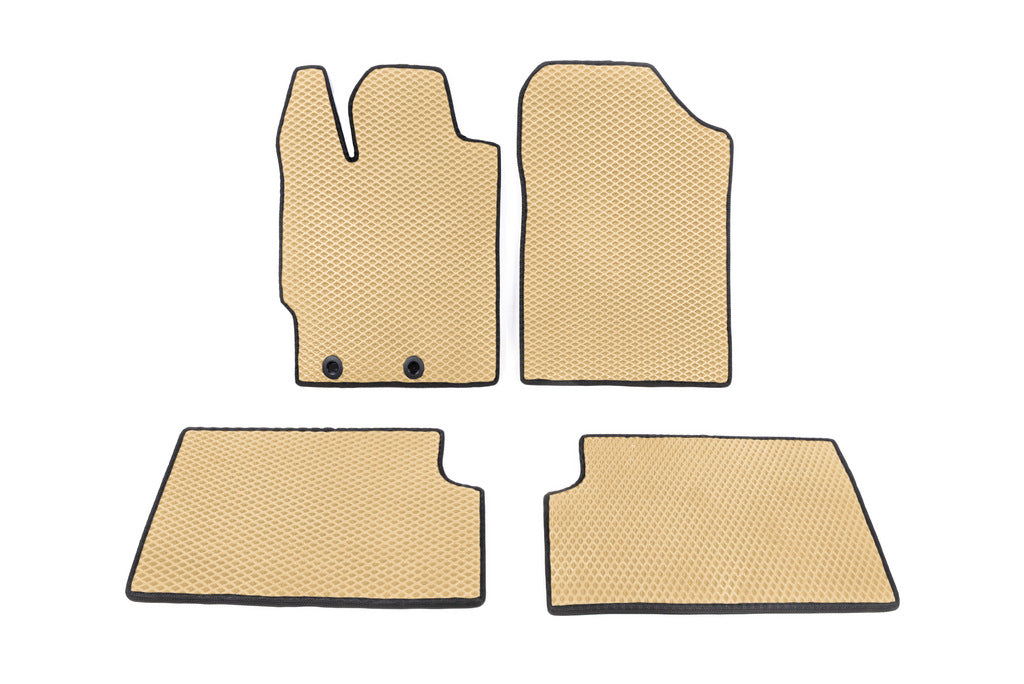 EVA Floor Mats DVS (Beige) for Toyota Yaris 2010-2020 - image 1