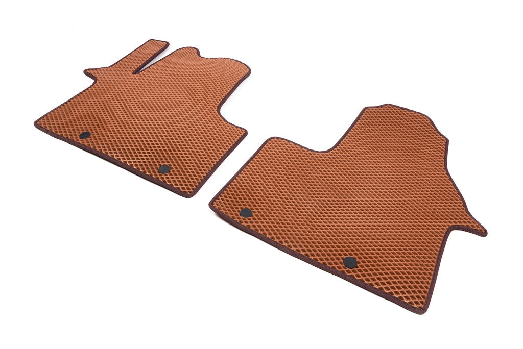 Floor Mats (2 pcs, EVA, Brown) for Opel Vivaro 2015-2019 - image 3