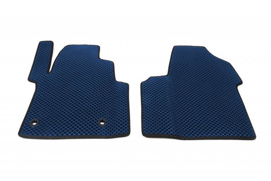 Polyurethane mats (2 pcs., EVA, blue) 1+1 for Toyota Proace - Reelken Auto