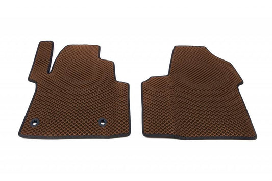 Polyurethane mats (2 pieces, EVA, brick) 1 + 1 for Toyota Proace - Reelken Auto