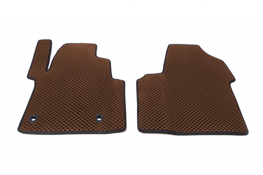 Polyurethane Floor Mats (2 pcs, EVA, brick) 1+1 for Peugeot Expert 2017- - image 1