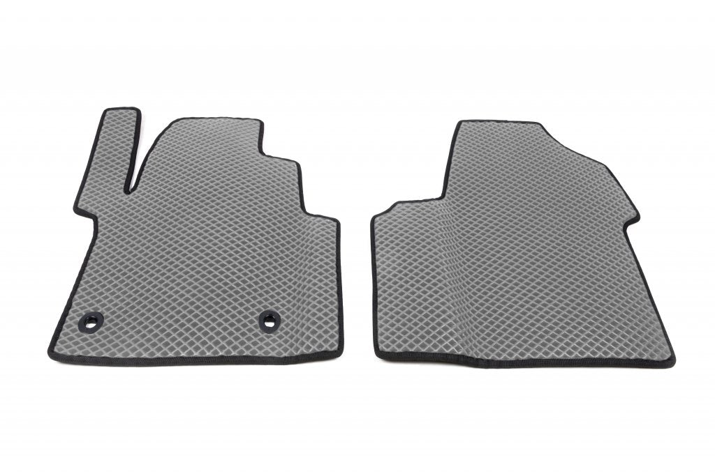 Polyurethane mats (2 pcs., EVA, gray) 1+1 for Opel Zafira Life 2019- - image 1
