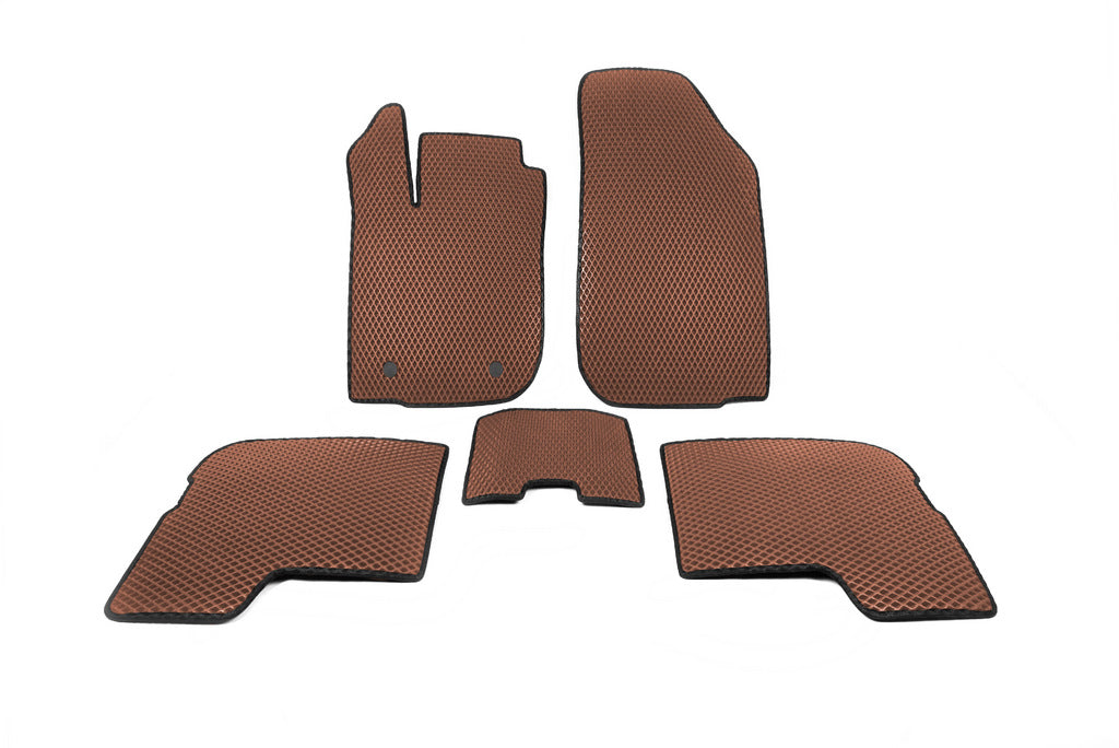 EVA Floor Mats (Brown) for Renault Logan II 2013-2022 - image 1