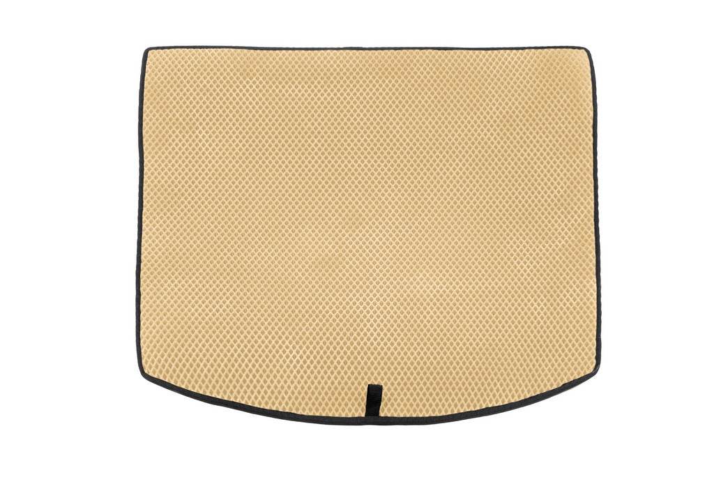 Trunk mat (EVA, 5 seats, Beige) for Volkswagen Touran 2010-2015 - Reelken Auto