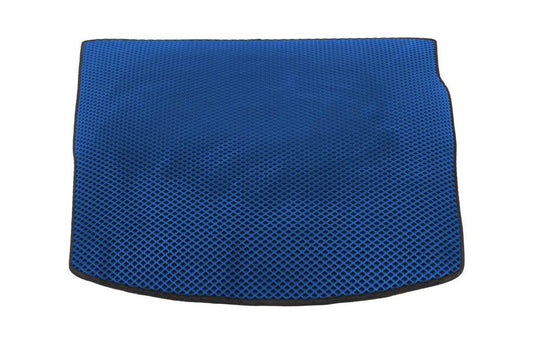 Trunk mat (EVA, Blue) SW for Renault Megane III 2009-2016 - Reelken Auto