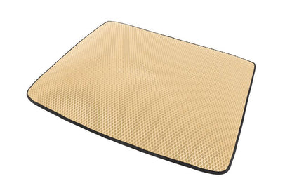 Trunk mat V1 (EVA, Beige) for Volkswagen Touareg 2010-2018 - Reelken Auto