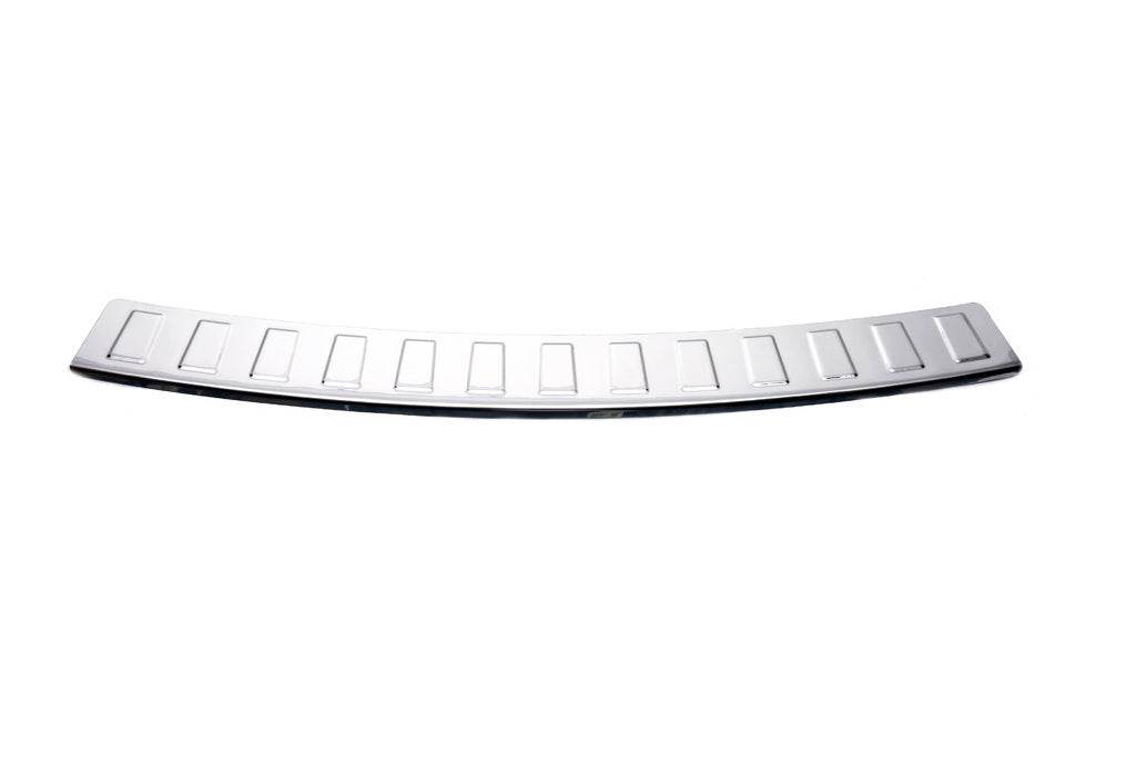 Carmos V1 rear bumper cover with bend (stainless) for Dacia Duster 2008-2018 - Reelken Auto