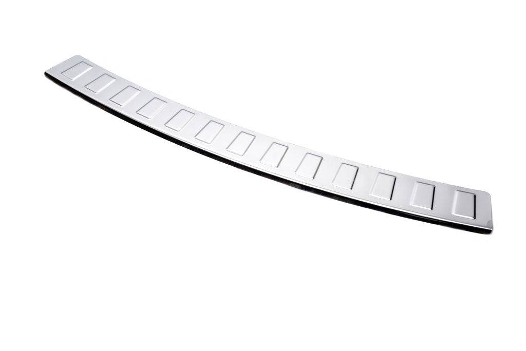 Carmos V1 rear bumper cover with bend (stainless) for Dacia Duster 2008-2018 - Reelken Auto