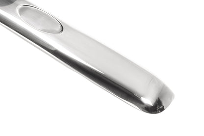 Chrome trim above license plate (fits on original, with logo cutout, stainless steel) for Ford Connect 2002-2006 - image 3
