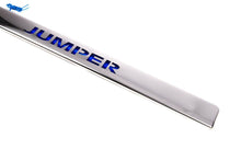 Chrome strap over the room LED-blue (stainless) for Citroen Jumper 2007-2025 - Reelken Auto