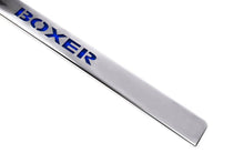 Chrome bar above the number LED-blue (stainless steel) for Peugeot Boxer 2006-2025 - Reelken Auto