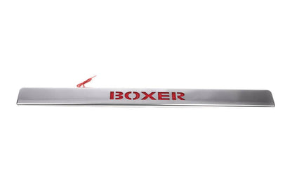Chrome strap over the room LED-red (stainless) for Peugeot Boxer 2006-2025 - Reelken Auto
