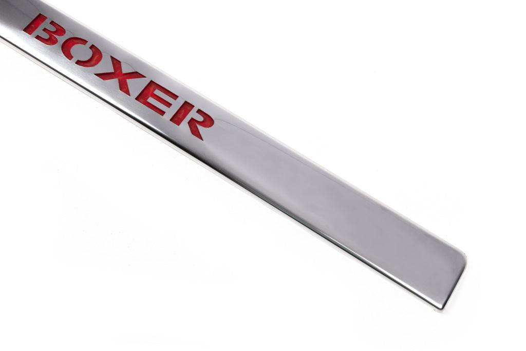 Chrome strap over the room LED-red (stainless) for Peugeot Boxer 2006-2025 - Reelken Auto