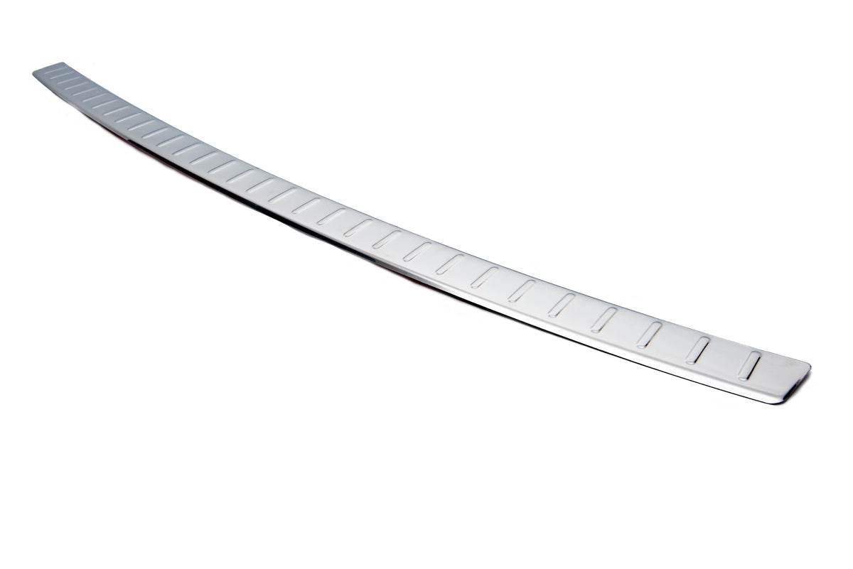 Cover on the rear bumper Carmos V1 (SW, stainless steel) for Skoda Superb 2009-2015 - Reelken Auto