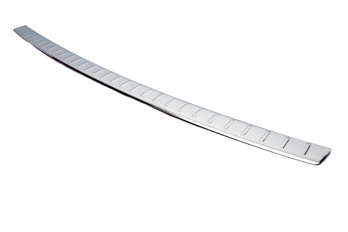 Rear Bumper Protector Carmos V1 (SW, Stainless Steel) for Skoda Superb 2009-2015 - image 3