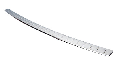 Rear Bumper Protector Carmos V1 (SW, Stainless Steel) for Skoda Superb 2009-2015 - image 3