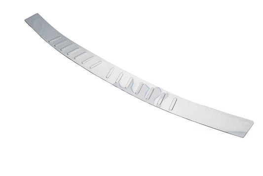 Cover on the rear bumper Carmos V1 (stainless steel) for Volkswagen Caddy 2015-2020 - Reelken Auto