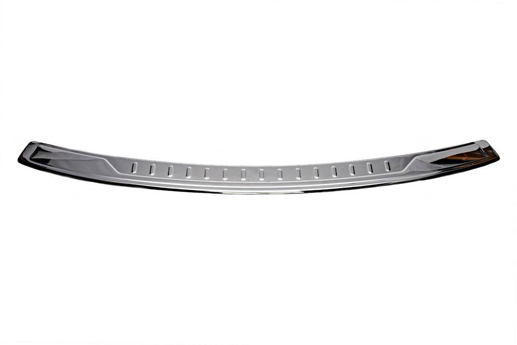 Cover on the rear bumper with a bend (Carmos V1, steel) for Volkswagen Caddy 2004-2010 - Reelken Auto