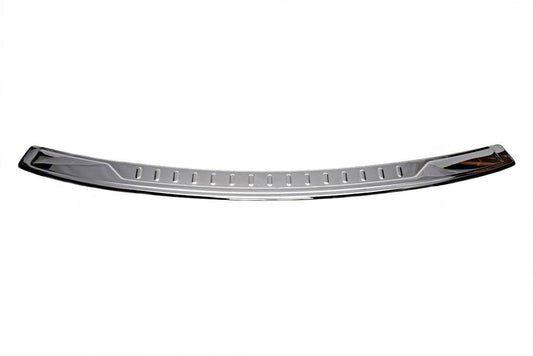 Cover on the rear bumper with a bend (Carmos V1, steel) for Volkswagen Caddy 2004-2010 - Reelken Auto