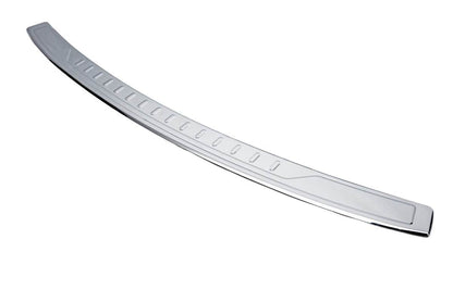 Cover on the rear bumper with a bend (Carmos V1, steel) for Volkswagen Caddy 2004-2010 - Reelken Auto