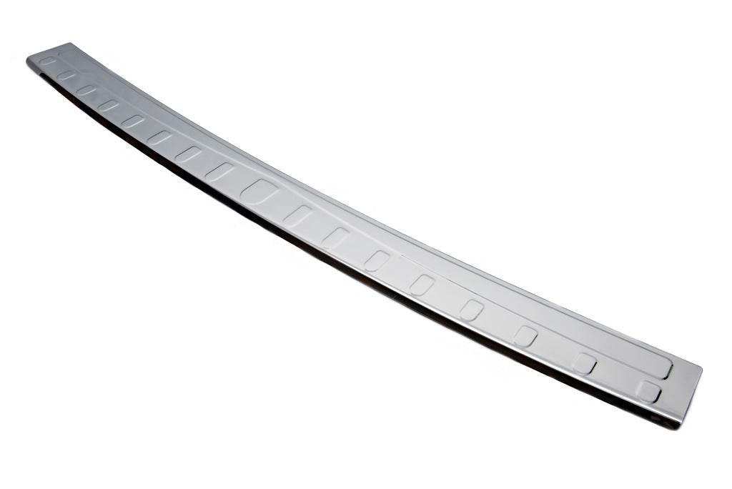 Cover on the rear bumper Carmos V1 gloss (1 door, stainless steel) for Volkswagen T6 - Reelken Auto
