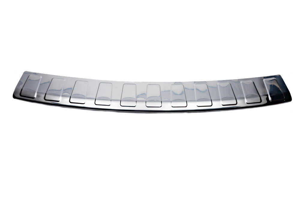 Rear bumper protector Carmos (SW, stainless steel) for Volkswagen Passat B7 2012-2015 - image 2