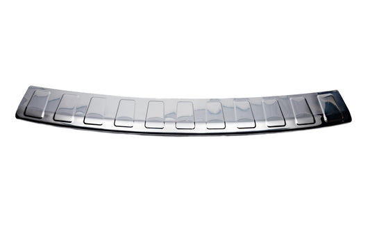 Rear bumper protector Carmos (SW, stainless steel) for Volkswagen Passat B7 2012-2015 - image 2