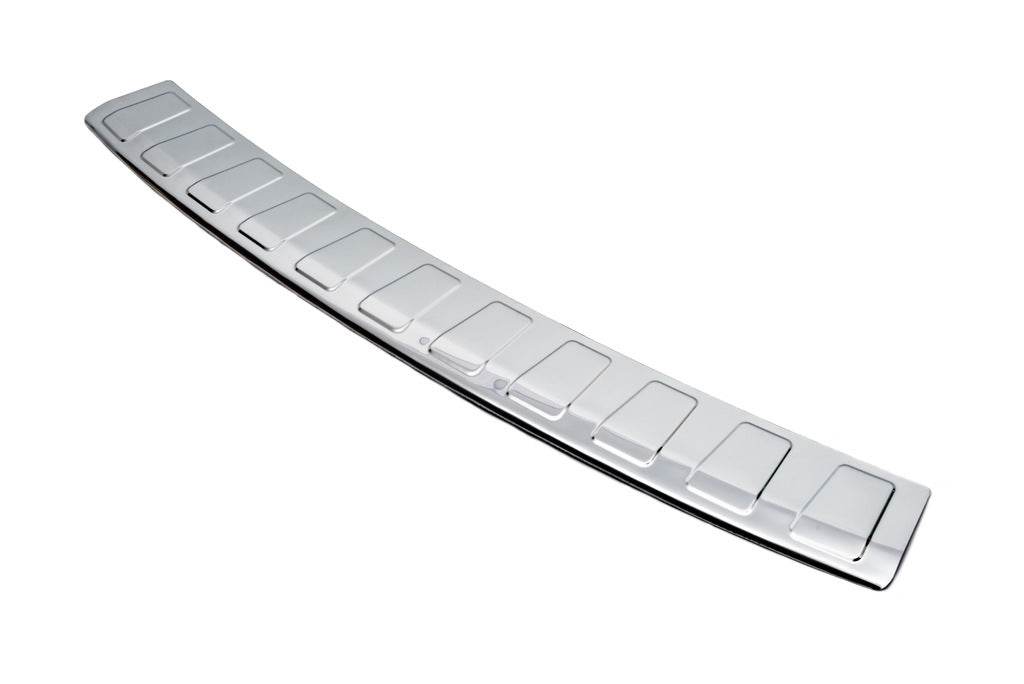 Cover on the rear bumper Carmos (SW, stainless steel) for Volkswagen Passat B7 2012-2015 - Reelken Auto