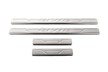 Door Sill Protectors OmsaLine V1 (4 pcs, Stainless Steel) for Honda Civic Sedan X 2016-2021 - image 1