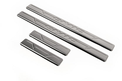 Door Sill Protectors OmsaLine V1 (4 pcs, Stainless Steel) for Honda Civic Sedan IX 2011-2016 - image 2